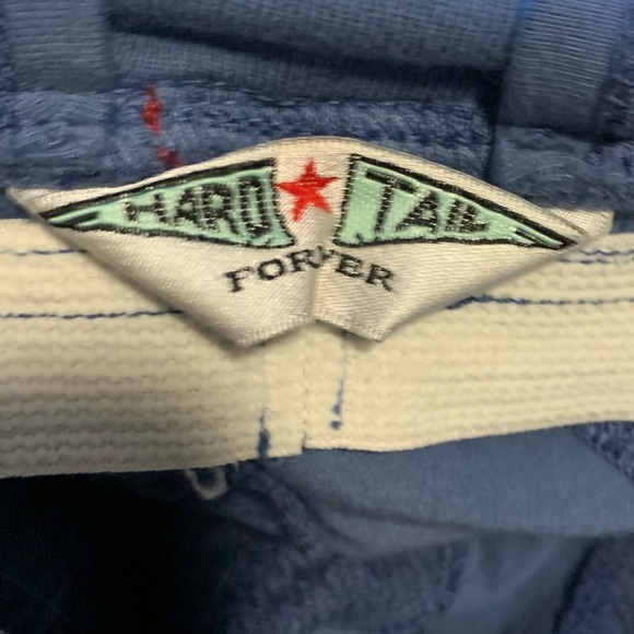 HardTail shelf tank Fastback Bra blue houndstooth. yoga support, spaghetti strap - Picture 8 of 11